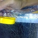 Adhesive Tape Applied To Rolls